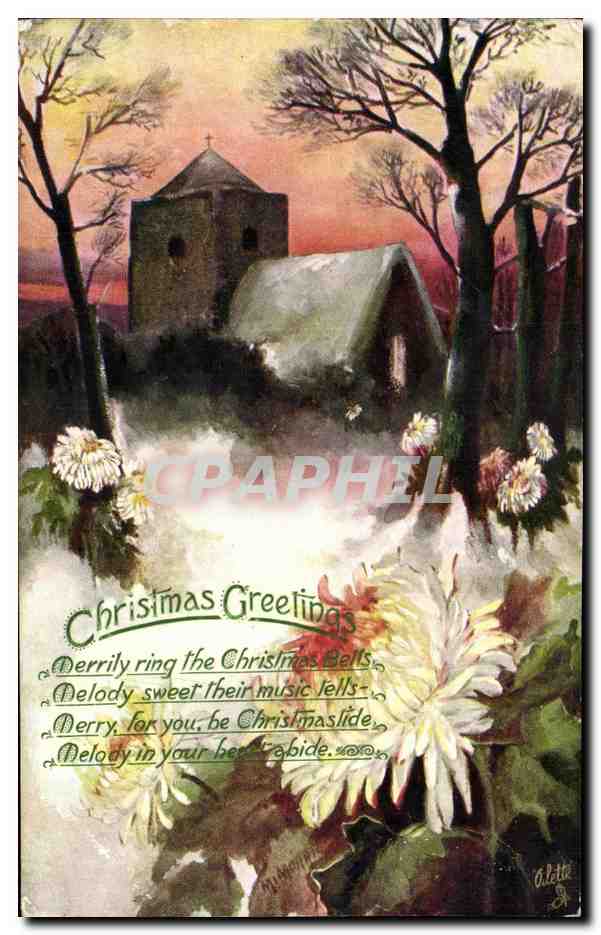 Château de Noël — Éditeur Tuck & Sons, n° C2005