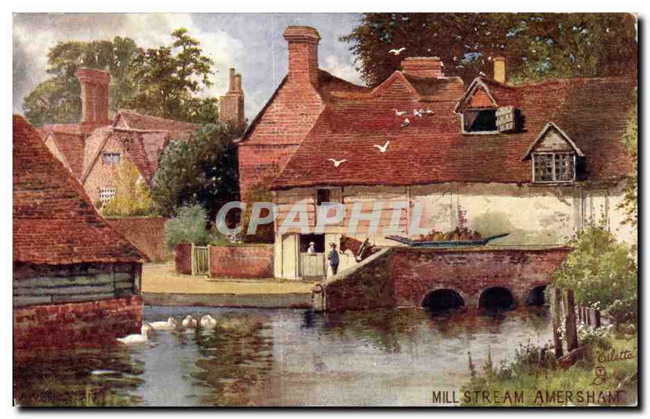 Grande Bretagne Great BRitain CPA Mill stream Amersham
