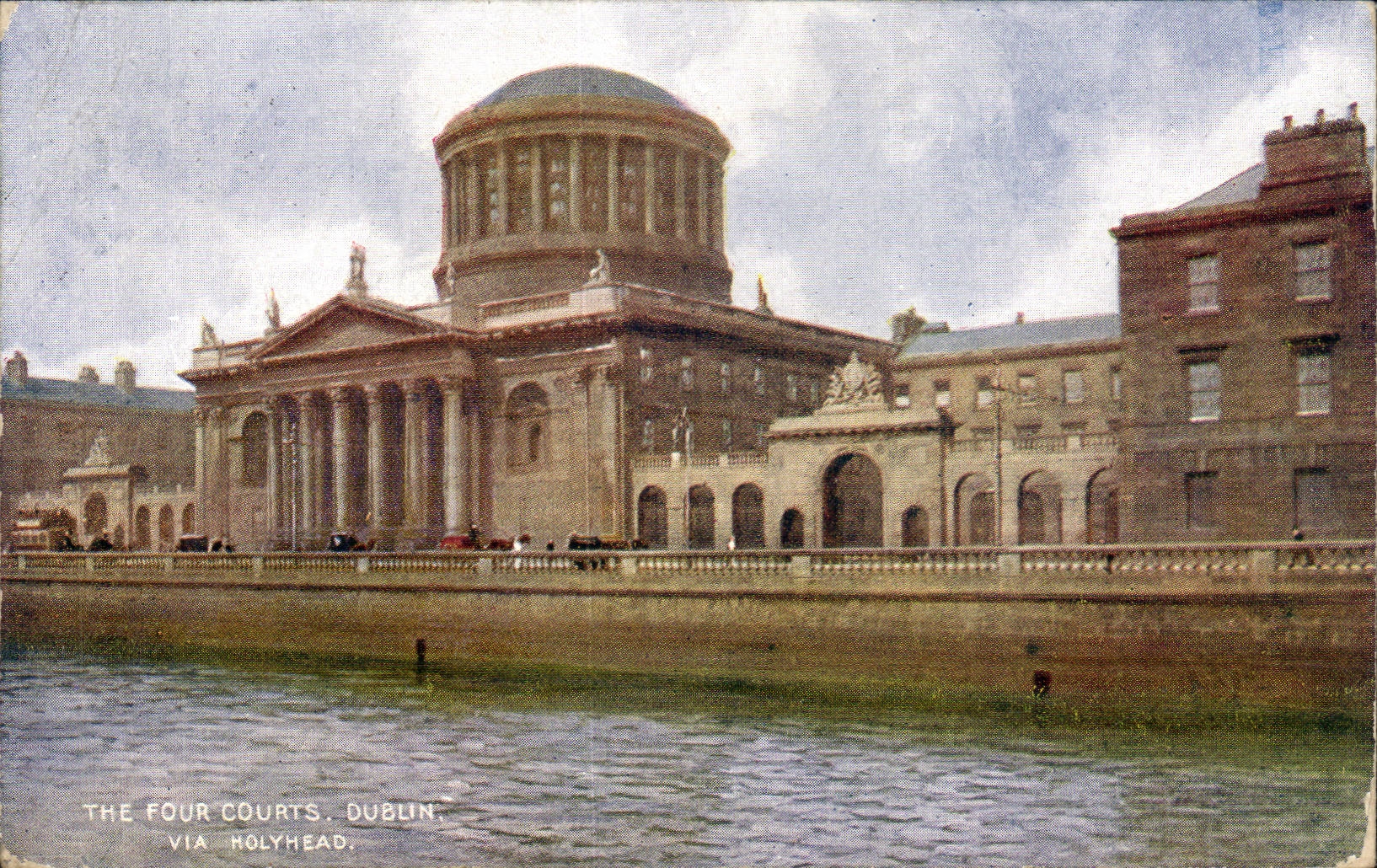 Ireland Irlande CPA Dubin The four Courts Via holyhead Baile Atha Claith