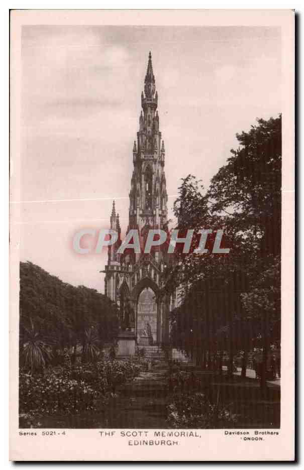 Thf Scott Memorial, Edinburgh — Davidson Brothers, London, série 5021-4