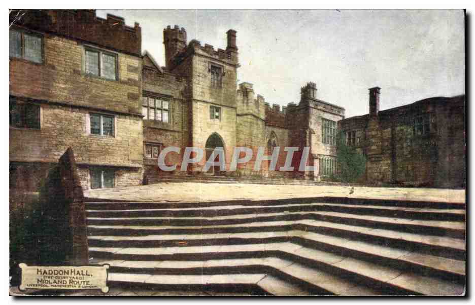 Grande Bretagne Great BRitain CPA Haddonhall Midland route Liverpool Manchester and London