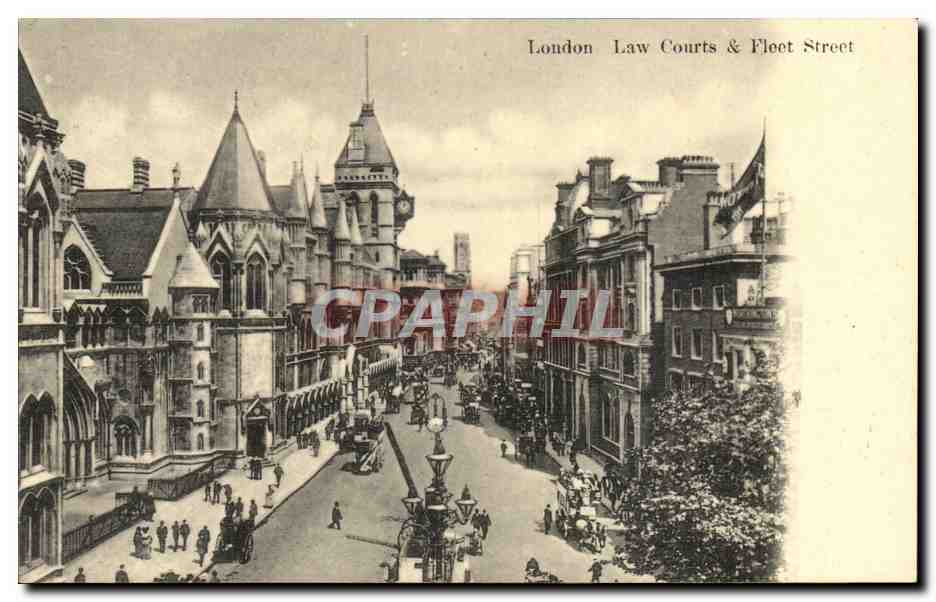 Grande Bretagne Great Britain CPA Londres London law courts & Fleet street