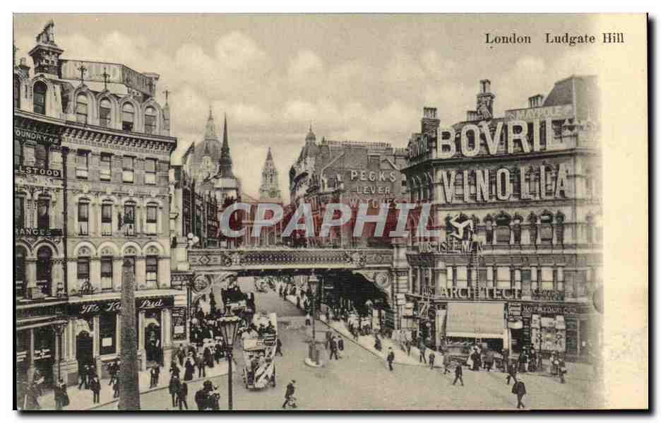 Grande Bretagne Great Britain CPA Londres London Ludgate hill