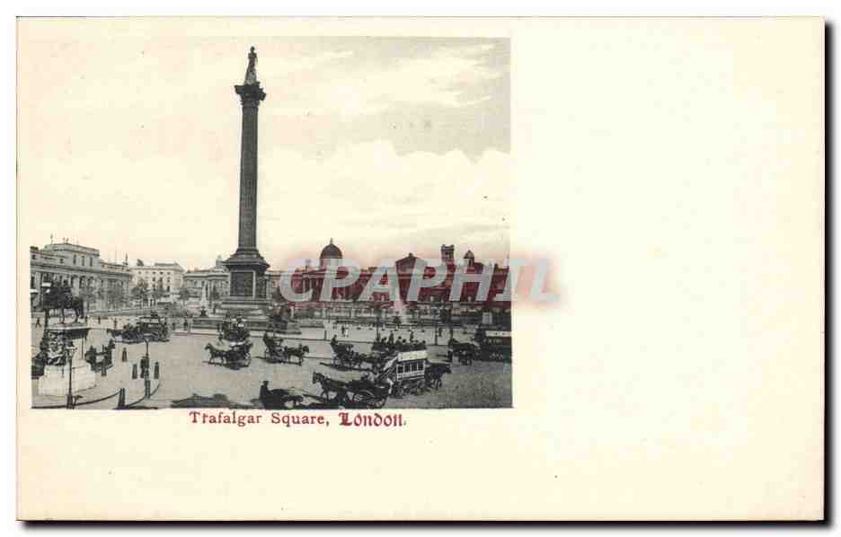 Grande Bretagne Great Britain CPA Londres London Trafalgar Square