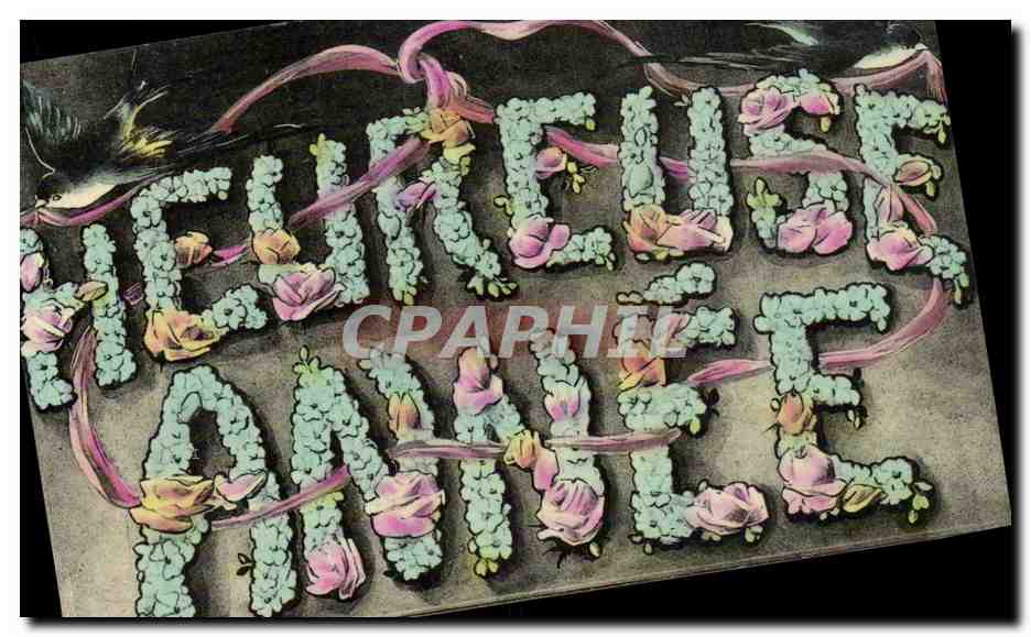 Heureuse Année — Carte postale décorative — éditeur non visible
