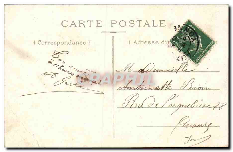 Heureuse Année — Carte postale décorative — éditeur non visible — Verso