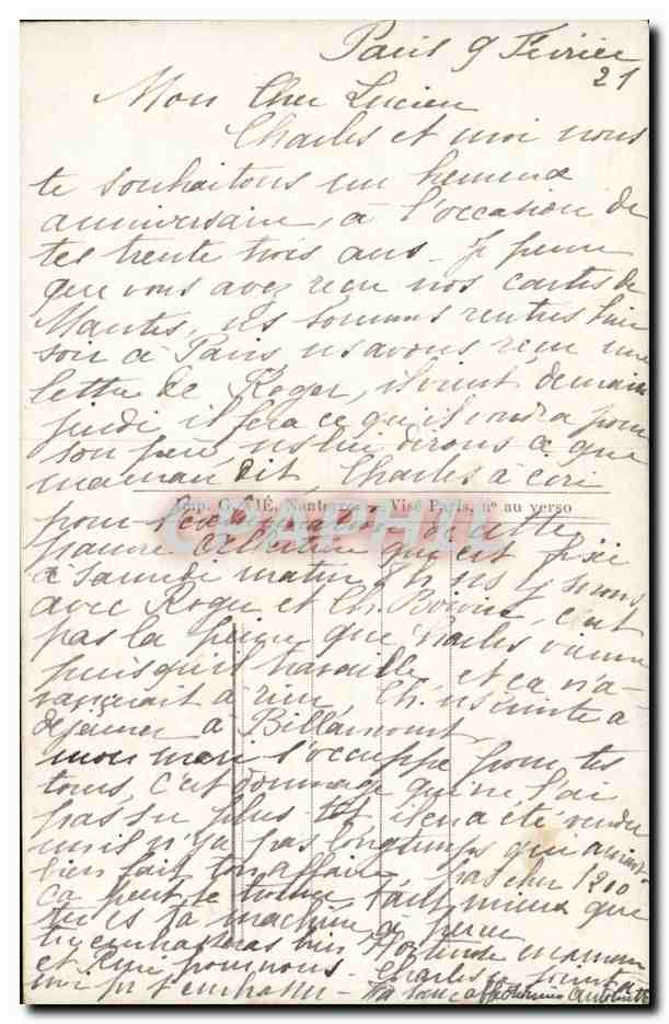 Fantaisie - Fleurs - rose - pensee - pansies - - CPA  — Verso