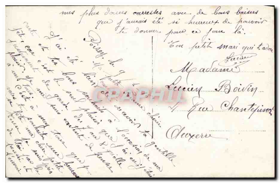 Homme en costume tenant un bouquet — Bonne Fête — Novetta, n° 581 — Back