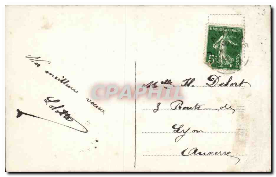 Fantaisie - Couple - Mariage - marriage - wedding - Felicitations Sinceres - Dedort - CPA  — Rückseite