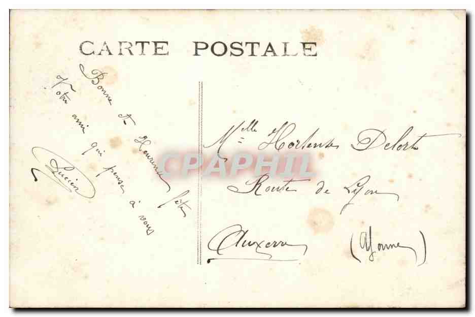 Fantaisie - Homme - Bonne Fete - CPA  — Rückseite