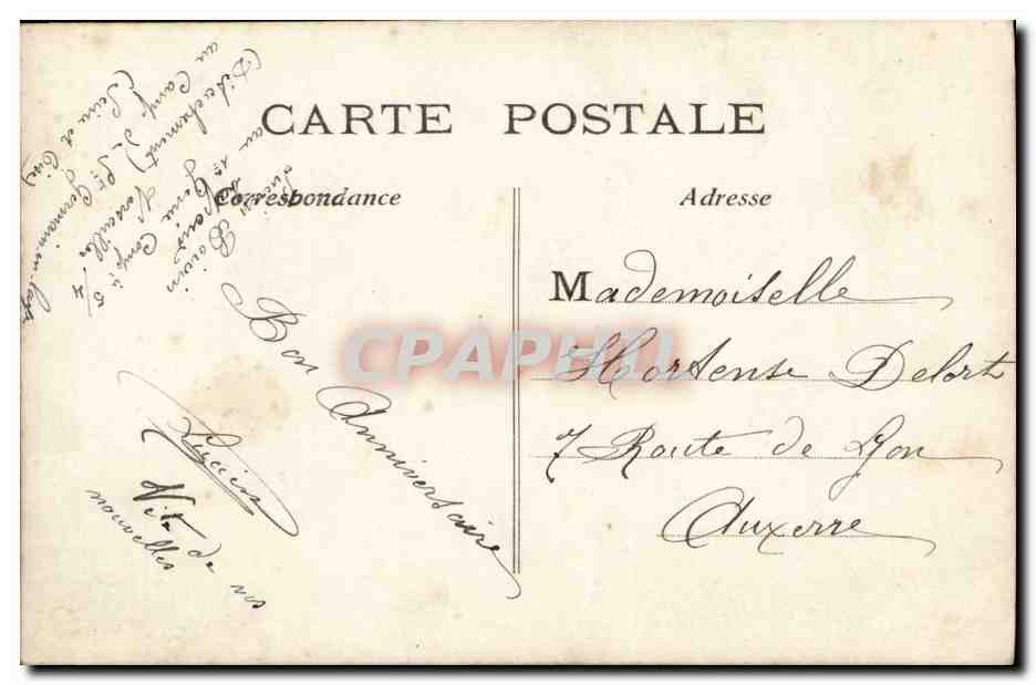 Soldat en uniforme — avec roses — éditeur E.P. n°463 — Rückseite