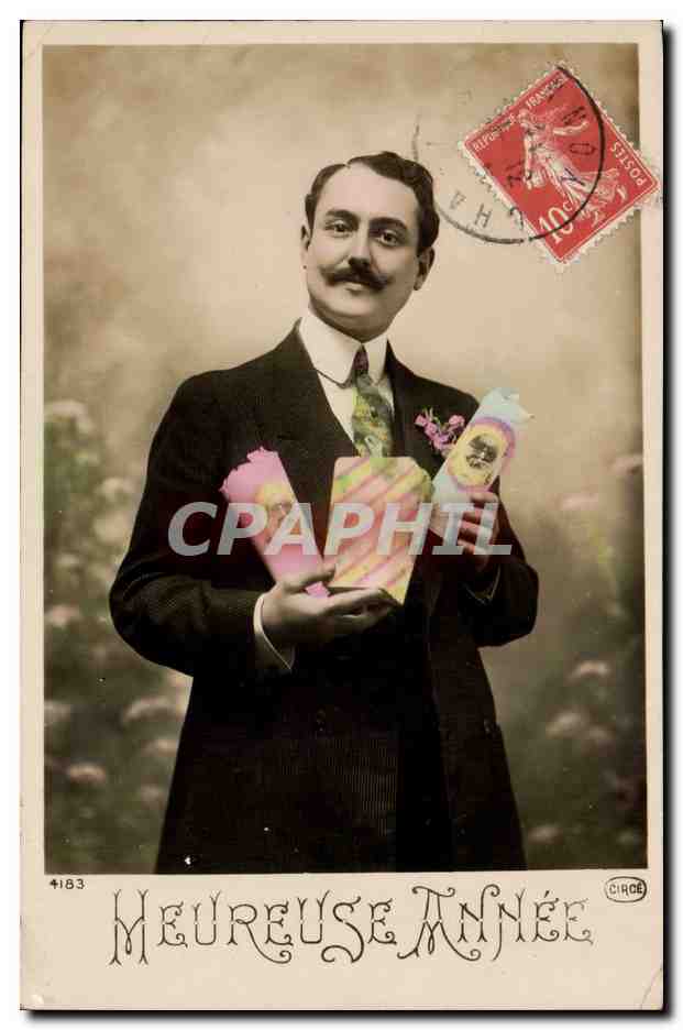 Fantaisie - Homme - Heureuse Annee - CPA 
