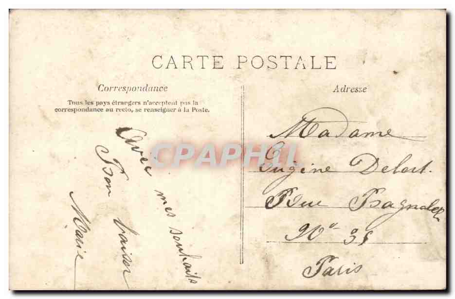 Fantaisie - Femme avec fleurs - la Pavot - Woman with curly bobbed hair - CPA  — Verso
