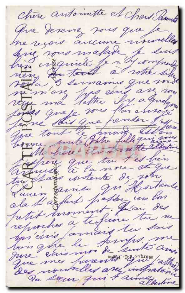 Fantaisie - Femme avec poisson - 1 er Avril - la peche - CPA  — Rückseite