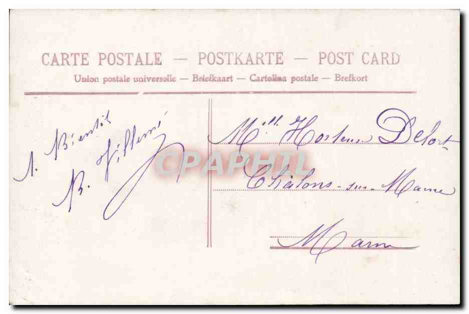 Femme en robe élégante tenant un panier de fleurs — Amicités — éditeur inconnu, n° 477 — Achterkant