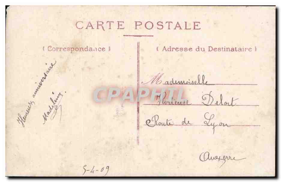 Giovane donna al bureau telegrafico — cartolina illustrata — editore PCP, n° 4222 — Verso
