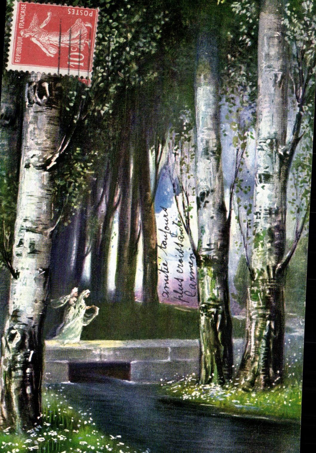 Scene Pittoresque - bouleuu - fantaisie - CPA 