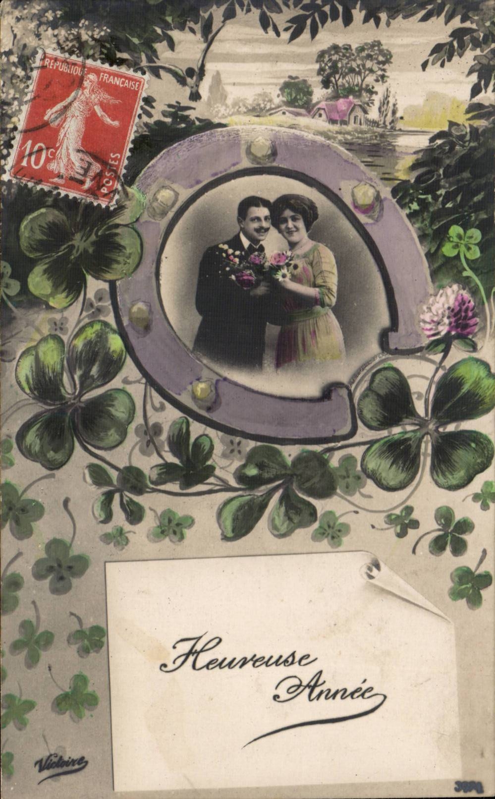 Couple — Heureuse Année — éditeur Vichaine, n°3094