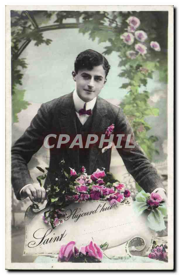 Fantaisie - Homme - Aujourd'hui Saint - CPA 