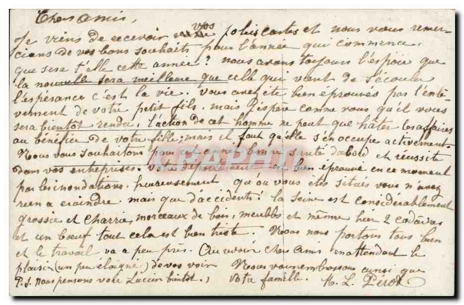Fantaisie - Enfant - Darling Child with beautiful hat - CPA  — Verso