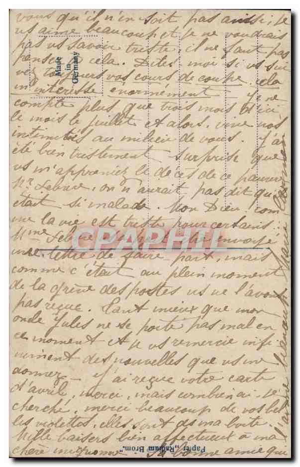Fantaisie - Enfant - beautiful child with veil - CPA  — Verso