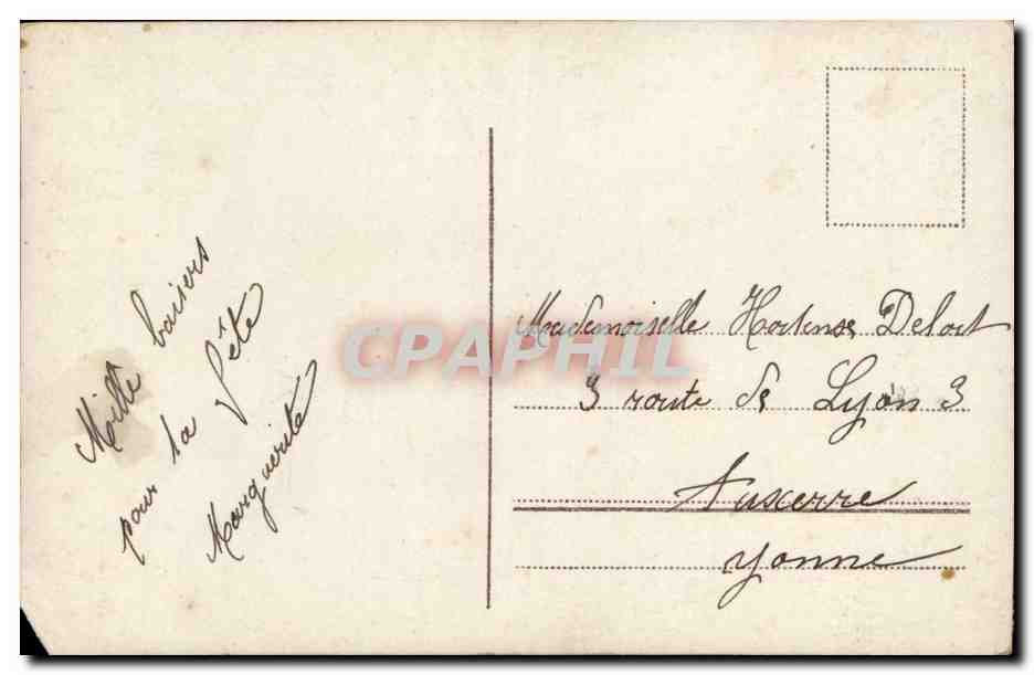 Fantaisie - Femme - Beautifu woman with flowers in her hair - CPA  — Rückseite