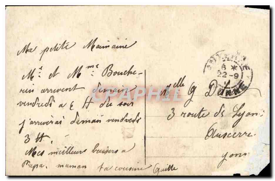 Fantaisie - Femme - Livre du Destin - Richesse - les cartes - CPA  — Rückseite