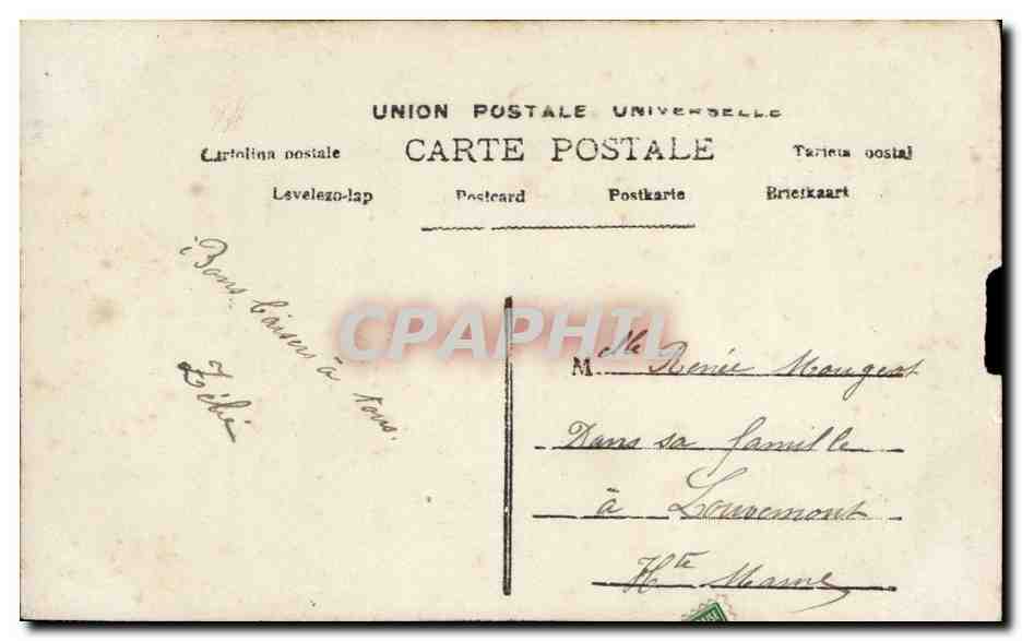 Fantaisie - Femme - Je vous envoie mes plus tendres pensees - CPA - — Verso