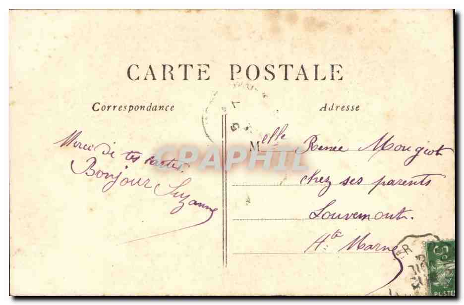 Fantaisie - Couple - Le Printemps fait voir la vie en rose - CPA - — Rückseite