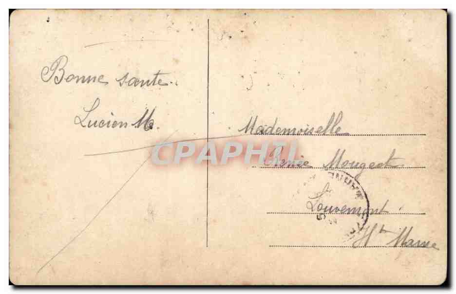 Joven mujer sonriente — retrato — editor desconocido — Reverso