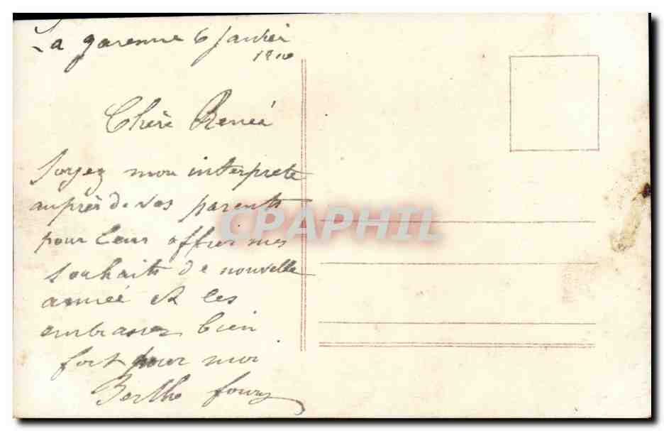 Fantaisie Femme elegante - CPA - — Verso