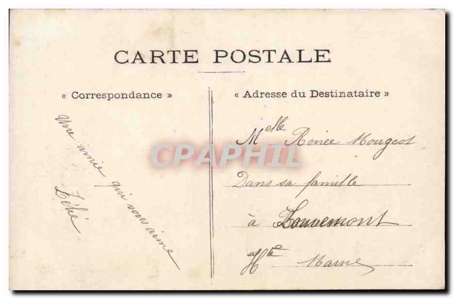 Fantaisie Femme - gage d'une amitie sincere - poisson d'avri -- la peche - CPA - — Verso