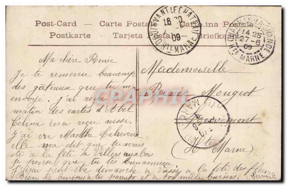 Un baiser — 4210 — Éditeur PCX — Verso