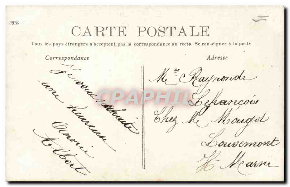 Homme en costume tenant un panneau '1 JANVIER' — décor floral — éditeur AJS n°705 — Reverso