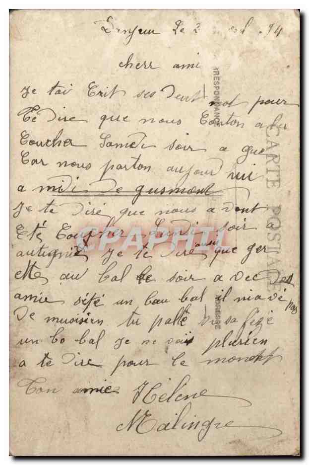 Un bouquet sait dire tout bas — Ce que les lèvres n'osent pas — "ALLYYS" n°624 — Achterkant