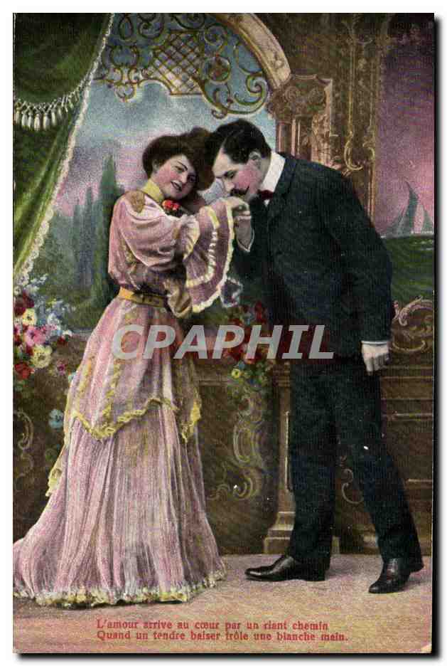 L'amour arrive au cœur par un riant chemin — Quand un tendre baiser frôle une blanche main — série 1005