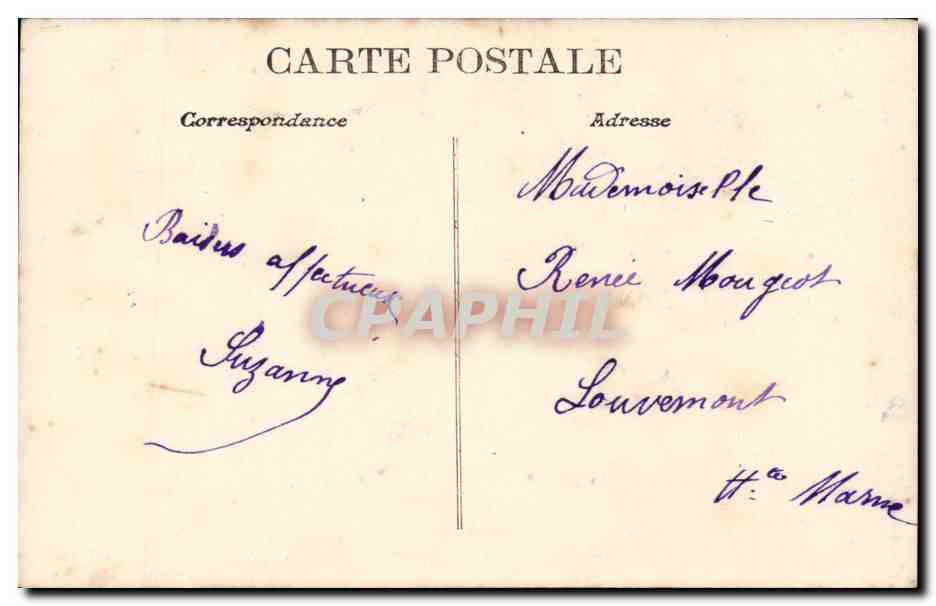 Couple au bord d'un étang — texte amoureux — A.M.S. n°545 — Achterkant