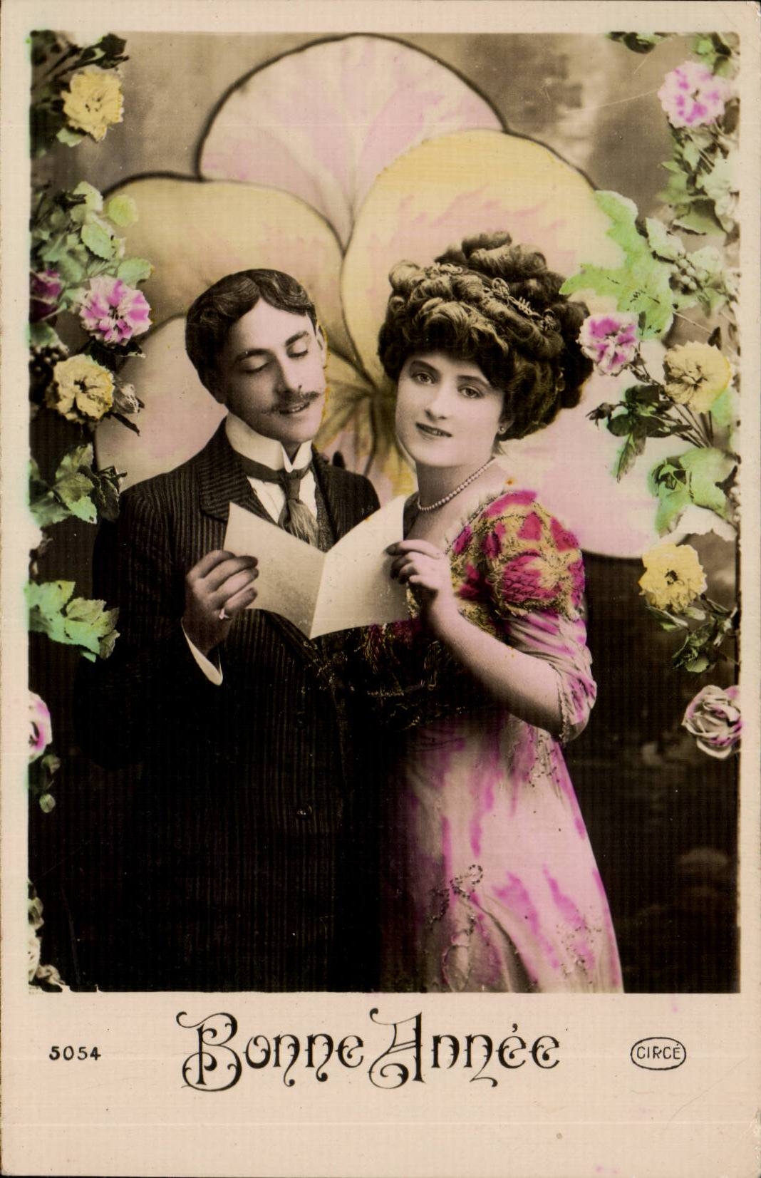 Couple élégant — Bonne Année — CIRCÉ, n° 5054