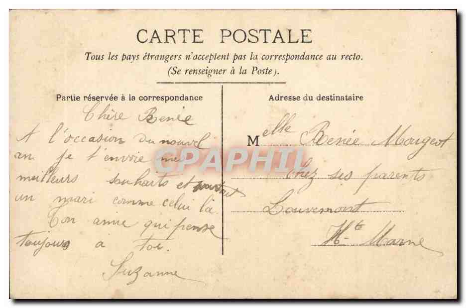 Couple élégant — Bonne Année — CIRCÉ, n° 5054 — Reverso