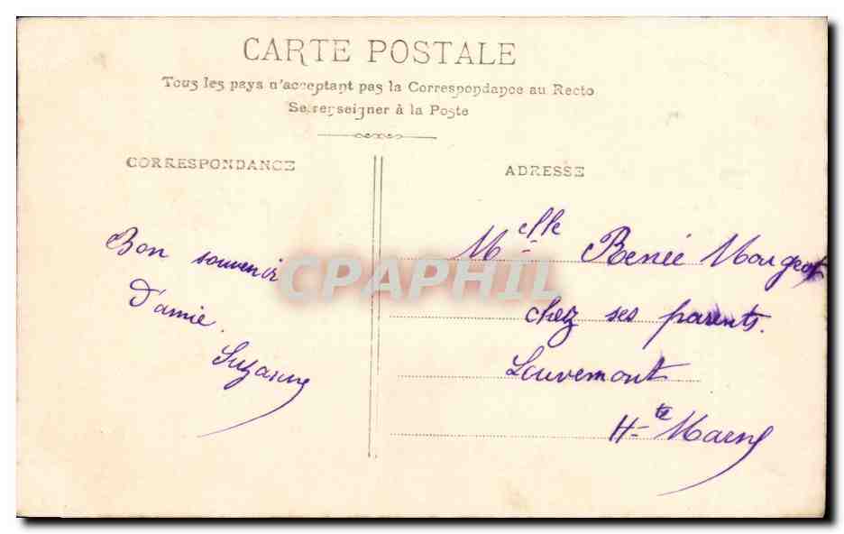 Donna con mazzo di fiori — E.L.D. n°4103 — Verso