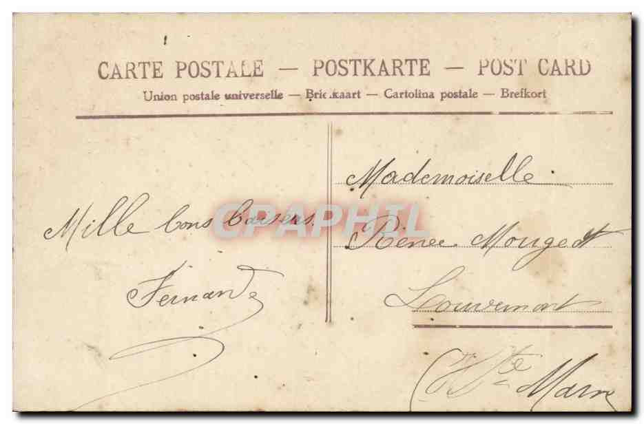 Jeune femme souriante — Gage d'Amour — éditeur inconnu, n° 481 — Reverso