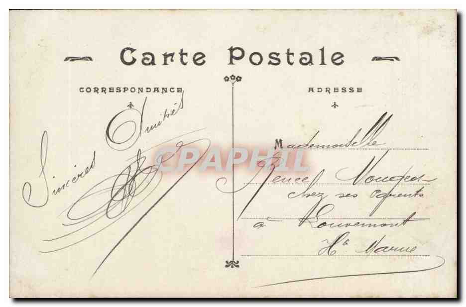 Uomo in abito da sera — con mazzo di fiori — editore anonimo, n° 2073 — Verso