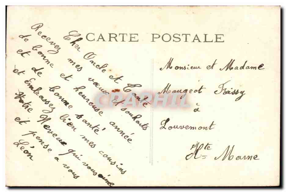 Mujer con sombrero rosa — Feliz Año — editor BBM, n.º 87 — Reverso