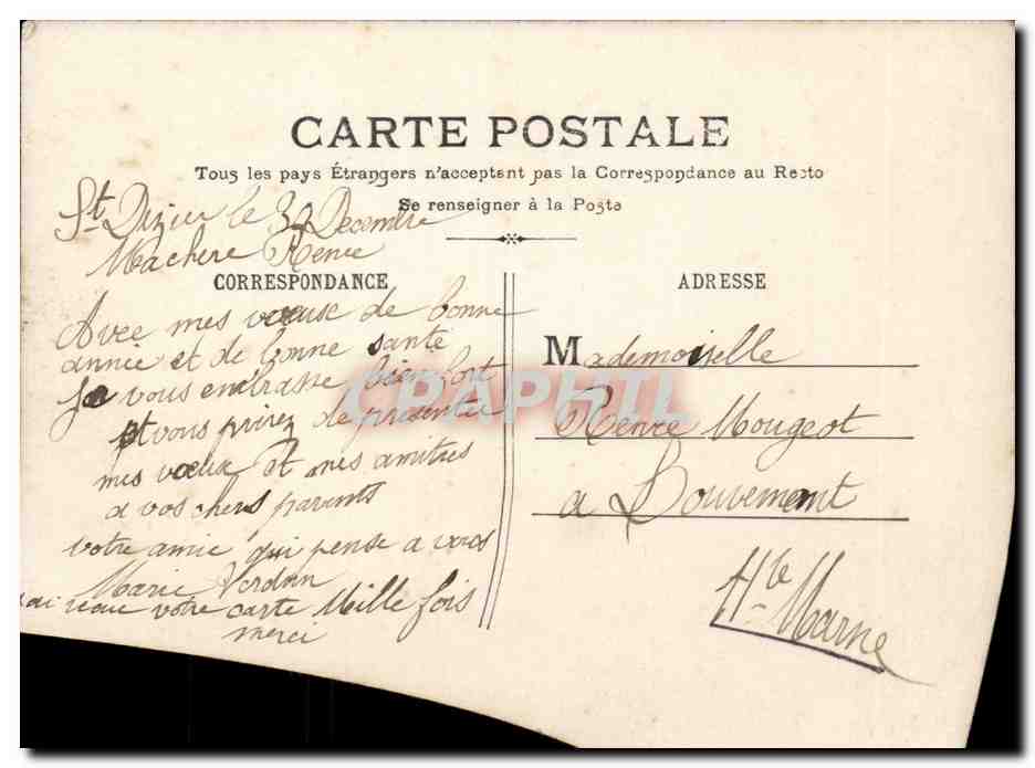 Femme tenant un panier de fleurs — Bonne Année — éditeur inconnu, n°84 — Reverso
