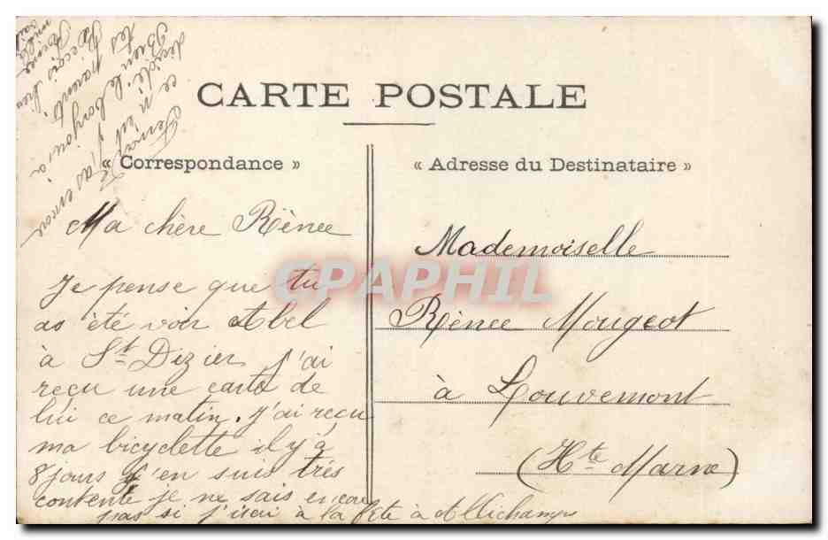 Fantaisie - Couple - On donne son coeur entier Pour bien de muguet printanier - CPA  — Rückseite