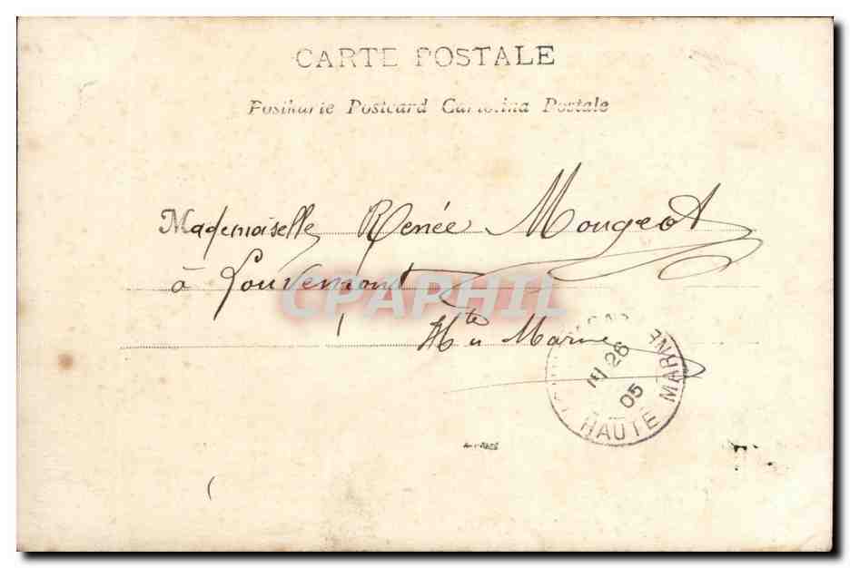 Femme en robe légère et bonnet rouge — Amicitie — P.J. 3 — Éditeur P.J. 3 — Verso