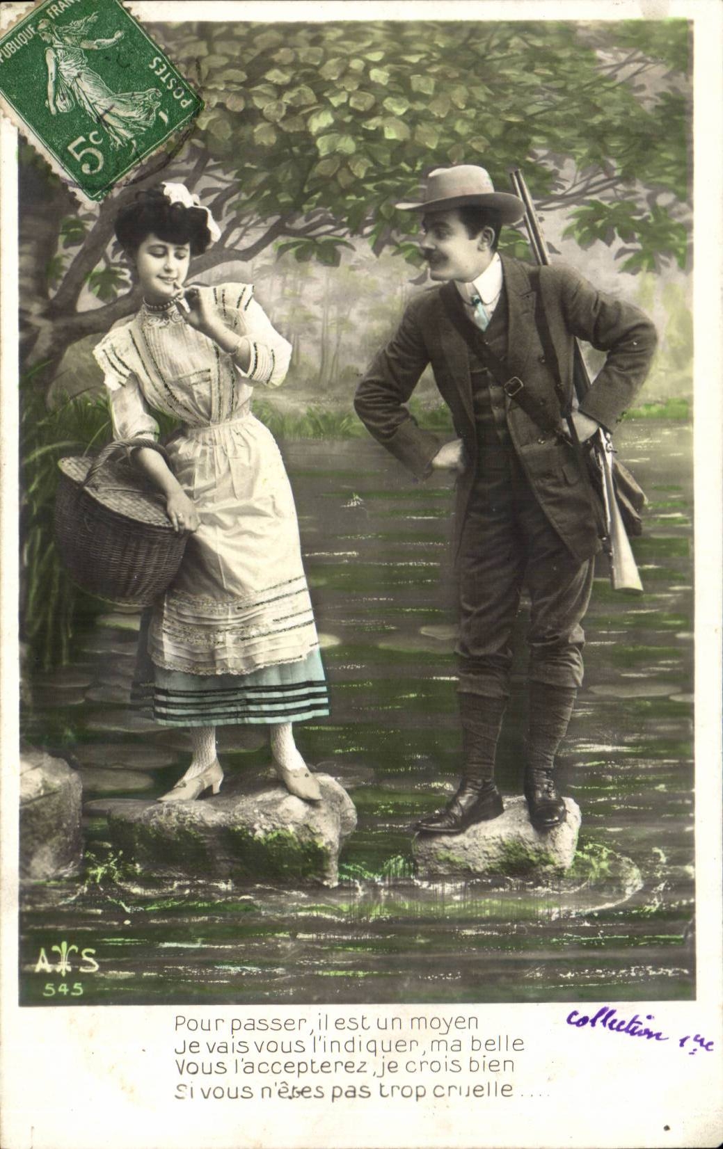 Je vais vous l'indiquer, ma belle — scène de rivière — A.A.S. 545
