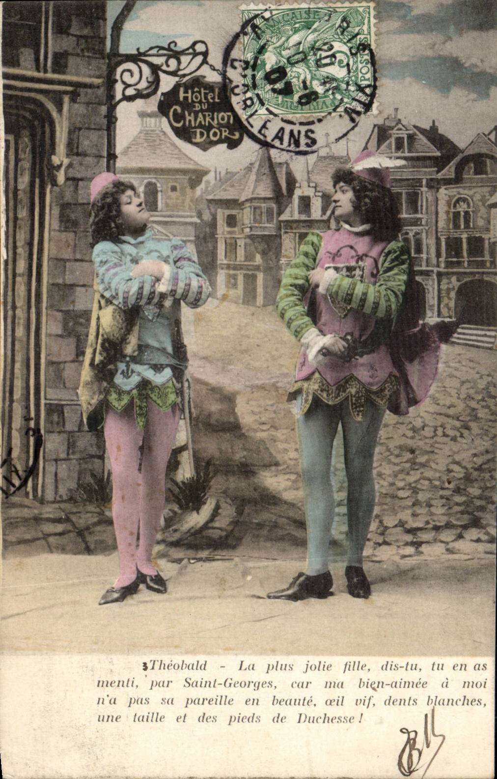 Fantaisie - Enfant - Spectacle -Theatre - Theobald - La Plus Jolie Fille - series de 6 - CPA 