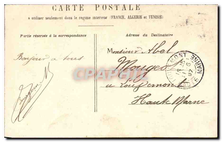 Fantaisie - Enfant - Spectacle -Theatre - Gaston - Un dementi vaut un coup d'epee - series de 6 - CPA  — Rückseite