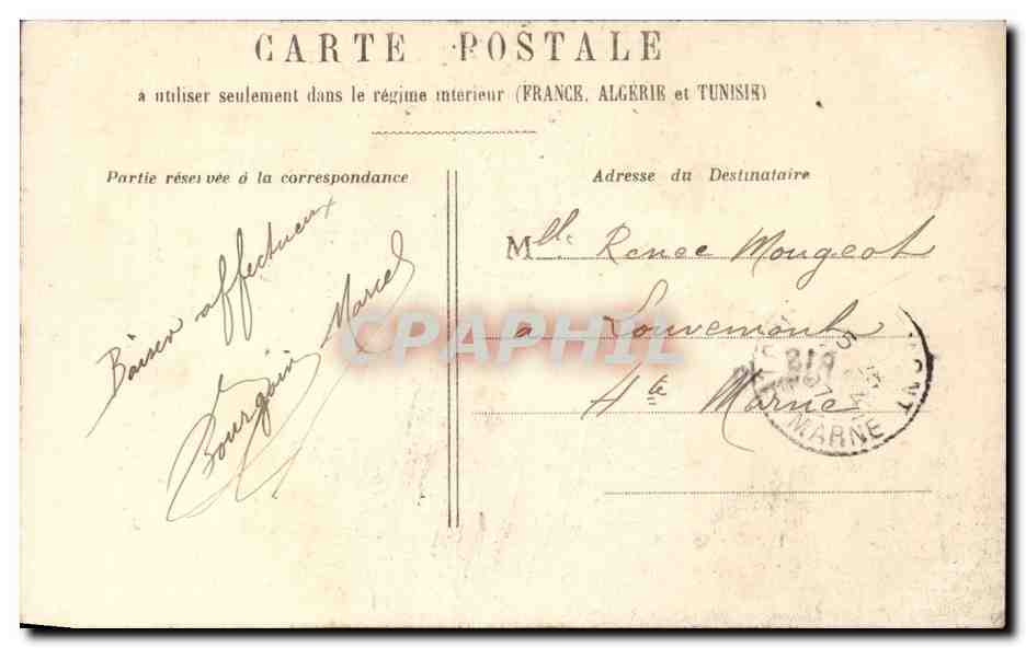 Fantaisie - Enfant - Spectacle -Theatre - Gaston - a ma maitresse - d'honneur de la Reine - series de 6 - CPA  — Rückseite